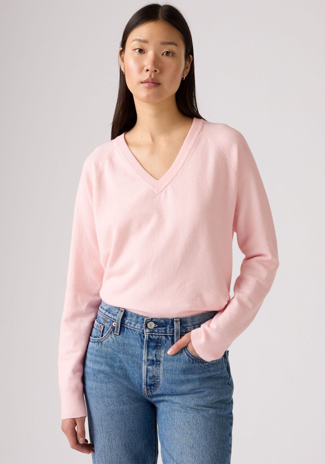 LEVI'S  Свитер 'TARA' в приглушенно-розовом цвете — фото 4