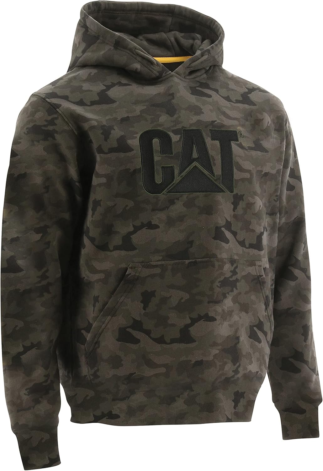 

Толстовка мужская Caterpillar с вышитым логотипом CAT спереди, системой управления шнурками S3 и карманом-мешочком, Night Camo