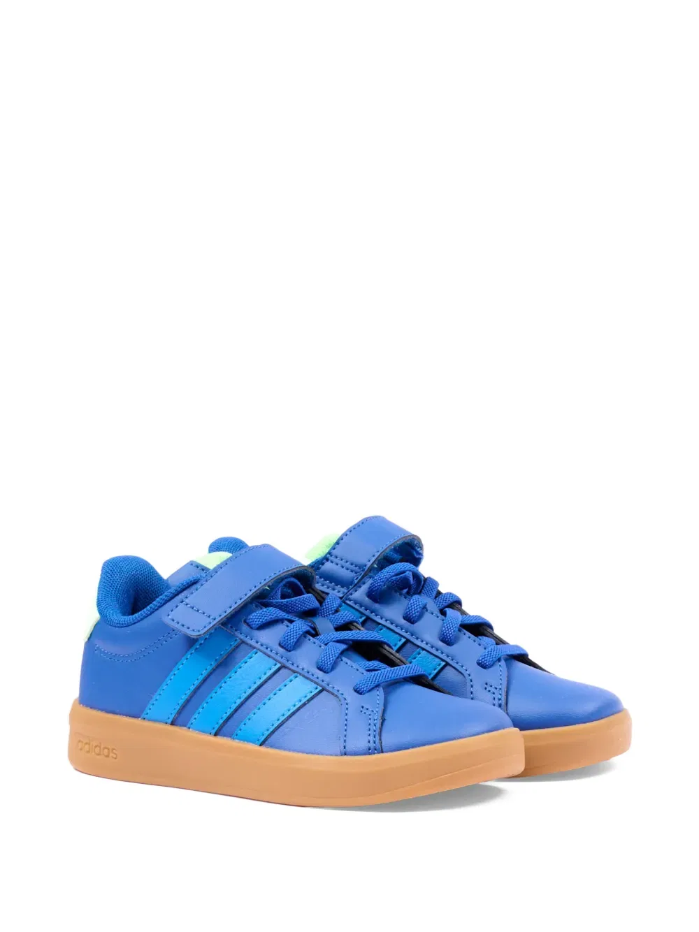Кроссовки в полоску с ремешком на липучке Adidas Kids, синий