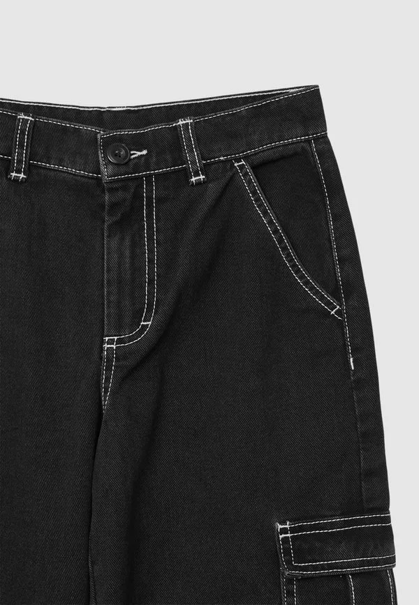 Длинные однотонные джинсы-сигареты Calliope, Nero Denim — фото 3