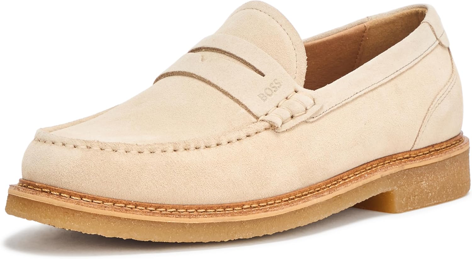 

Мужские лоферы Kope из замши BOSS, Light Mushroom