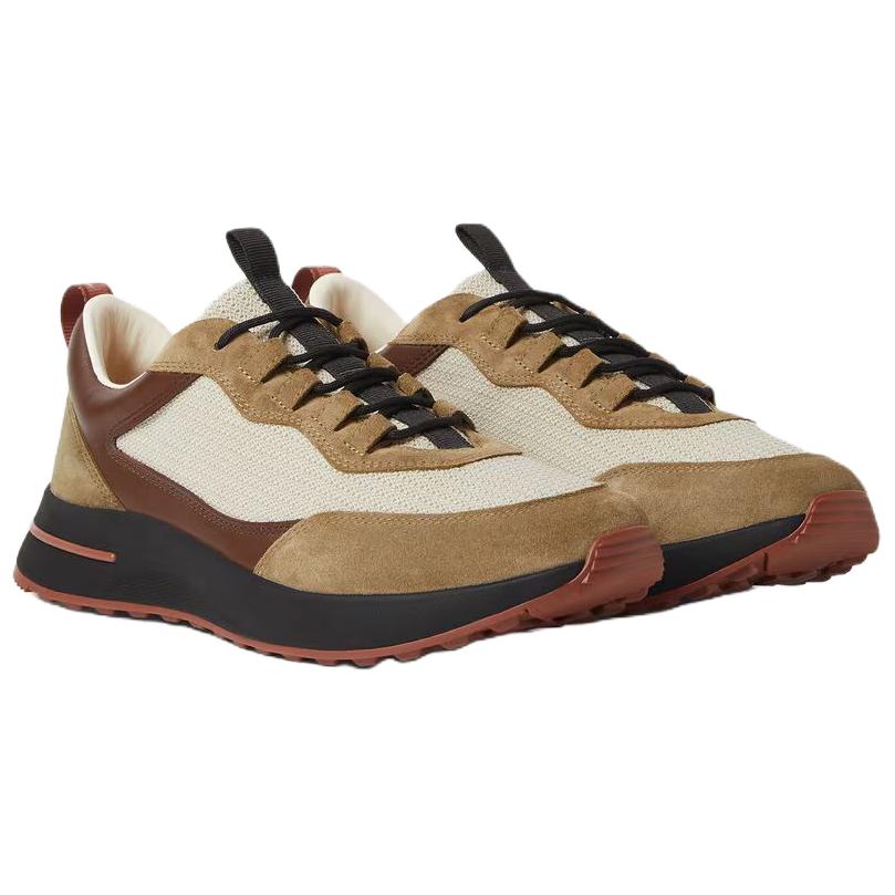 Loro Piana Week End Walk Low top Casual Shoes мужские желто-коричневые — фото 4