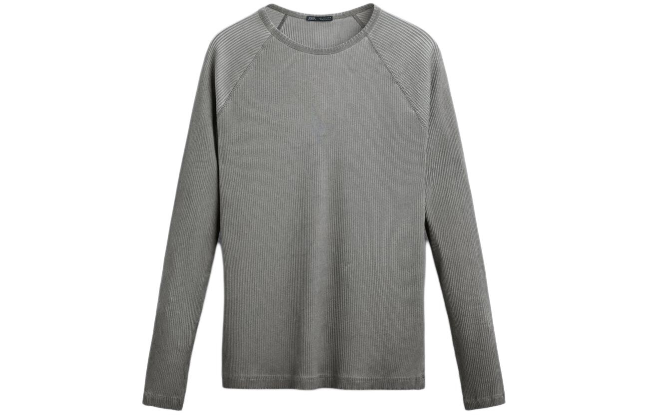 

Футболка мужская светло-серая Zara, серый