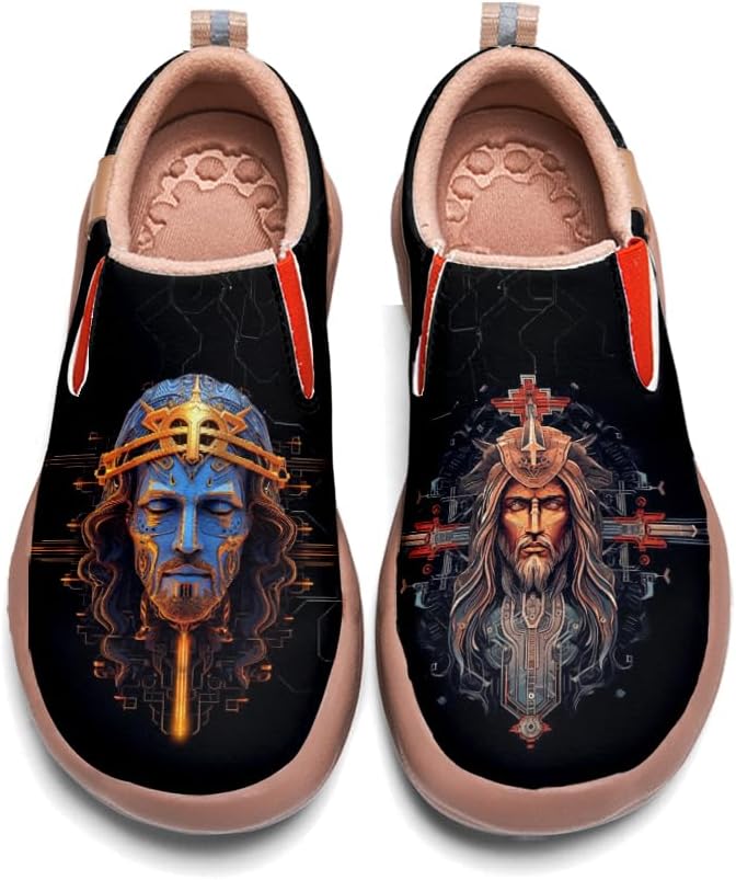 

Мужские повседневные лоферы Onehorse на шнуровке, кожаные кроссовки, удобные и легкие, с легкой надевкой, с художественной росписью, для путешествий, Mechanical Organisms - N30