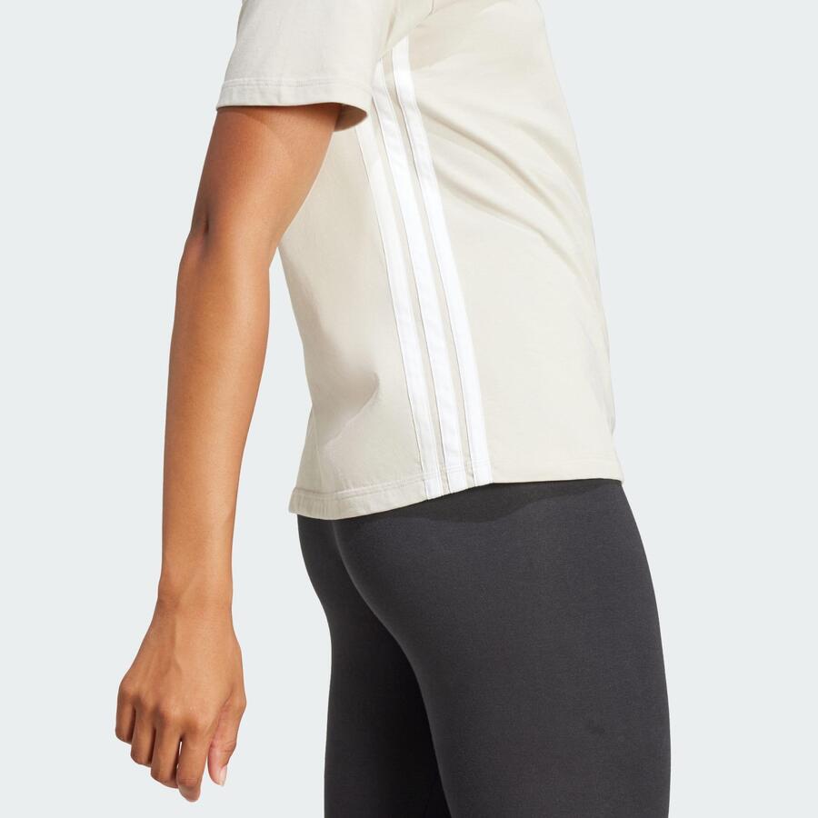 ADIDAS Футболка Essentials с тремя полосками из хлопка — фото 4