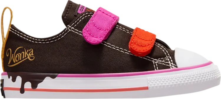 

Кроссовки Willy Wonka x Chuck Taylor All Star Easy On Low TD 'Chocolate Drip', коричневый