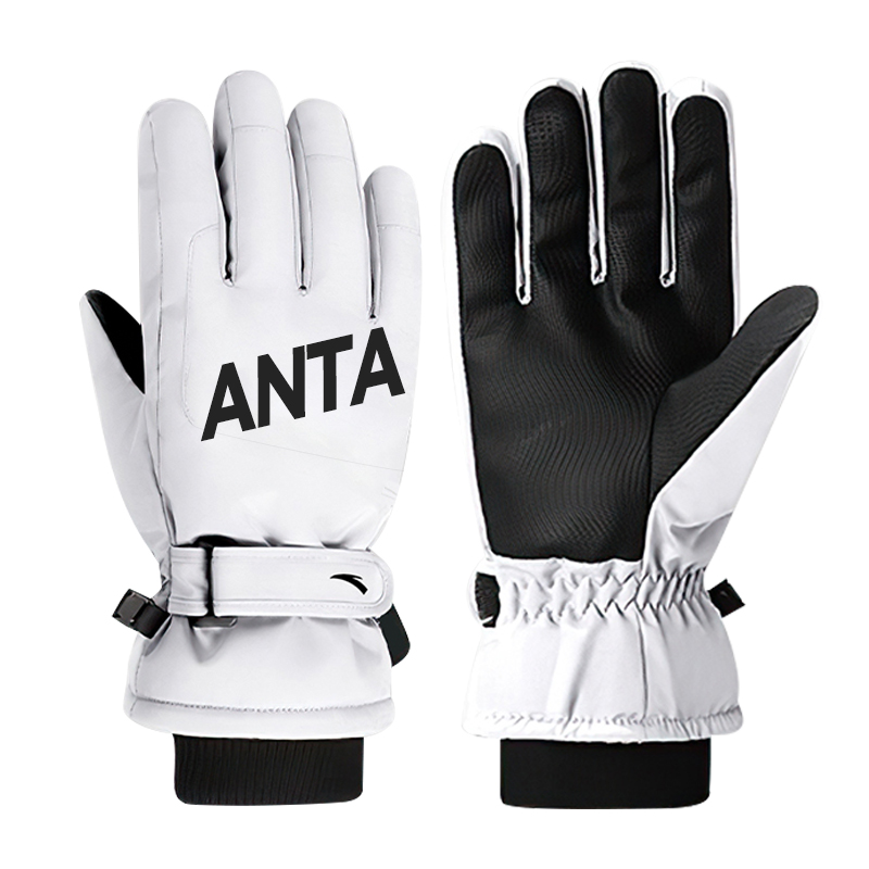 

ANTA Перчатка унисекс из полиэстера и эластана черно-белая, White