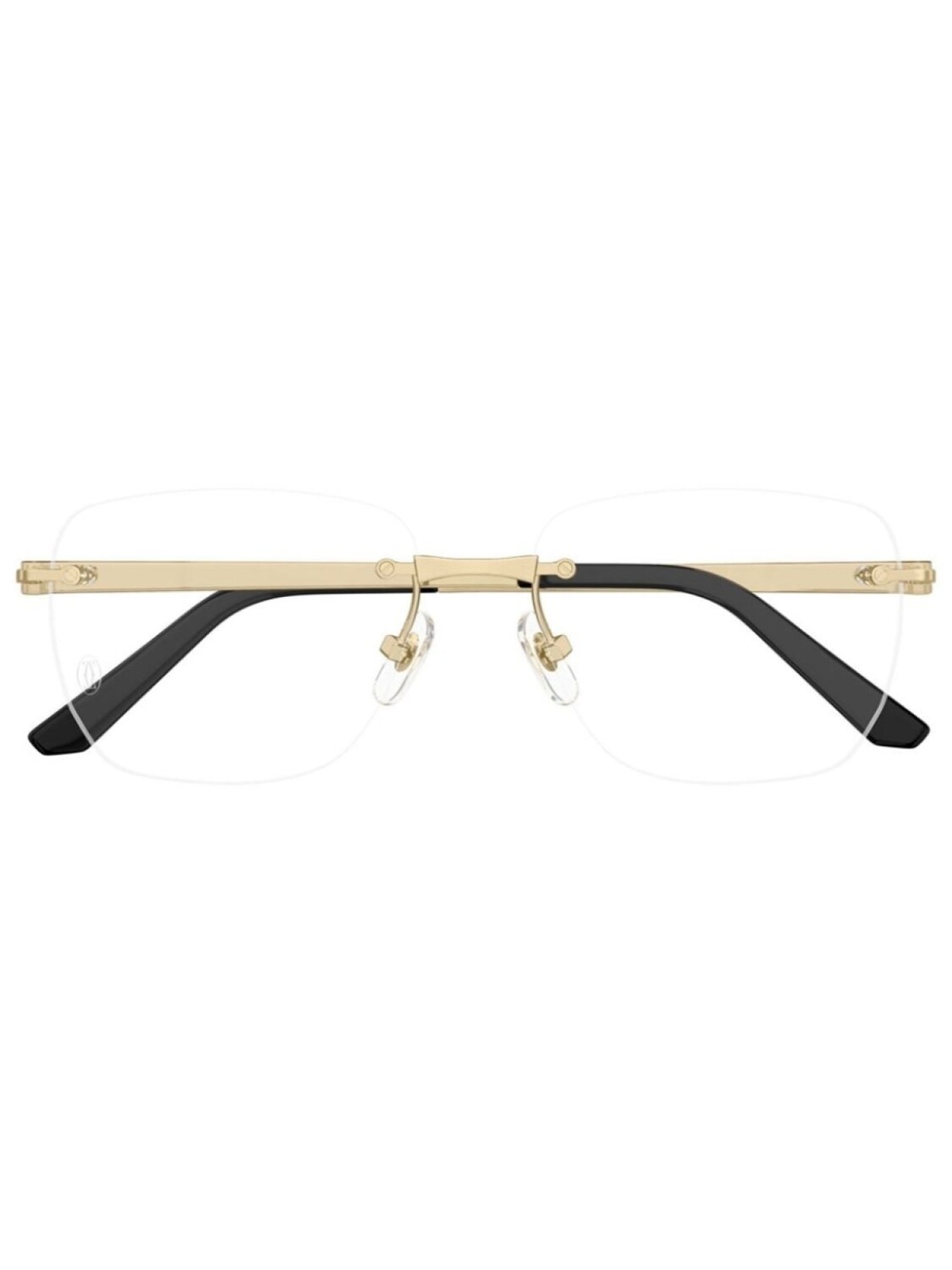 

Очки в геометричной оправе Cartier Eyewear, золотой