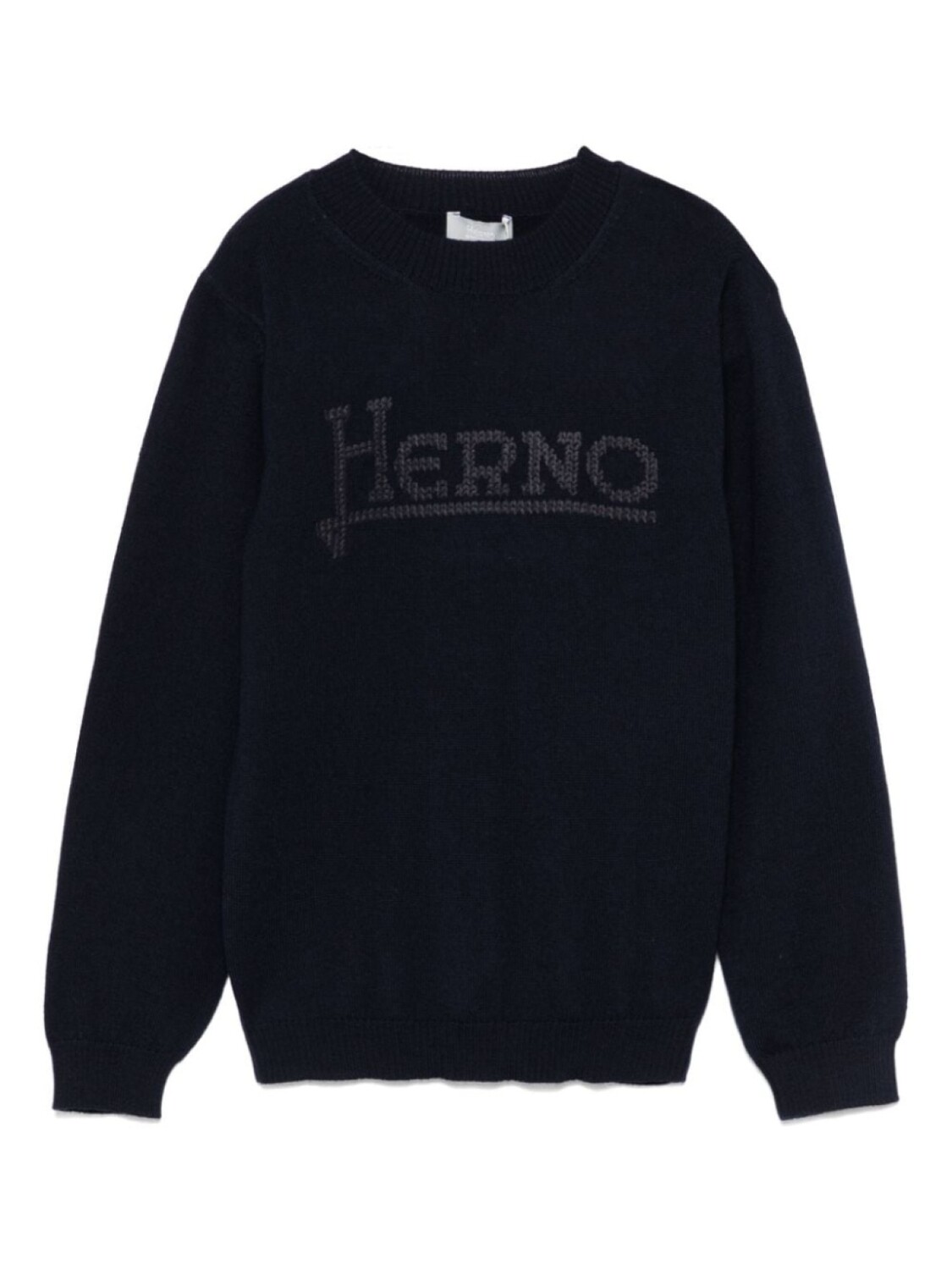 

Свитер с вышитым логотипом Herno Kids, синий