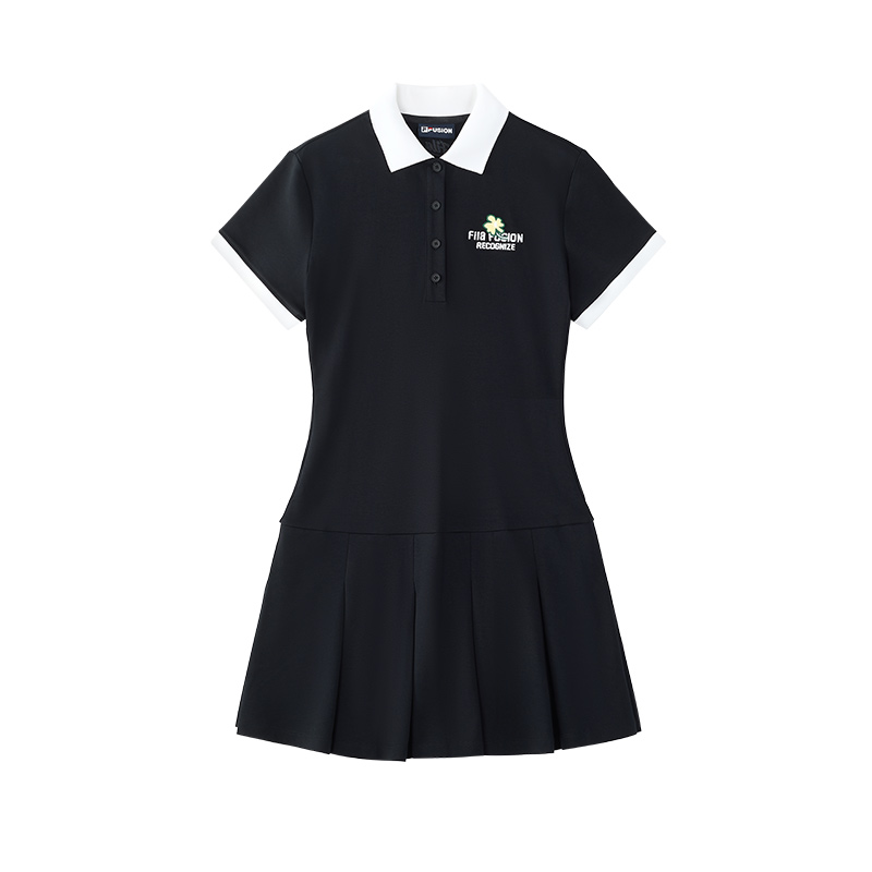 

FILA FUSION Короткое платье с короткими рукавами Culture для женщин Jet Black