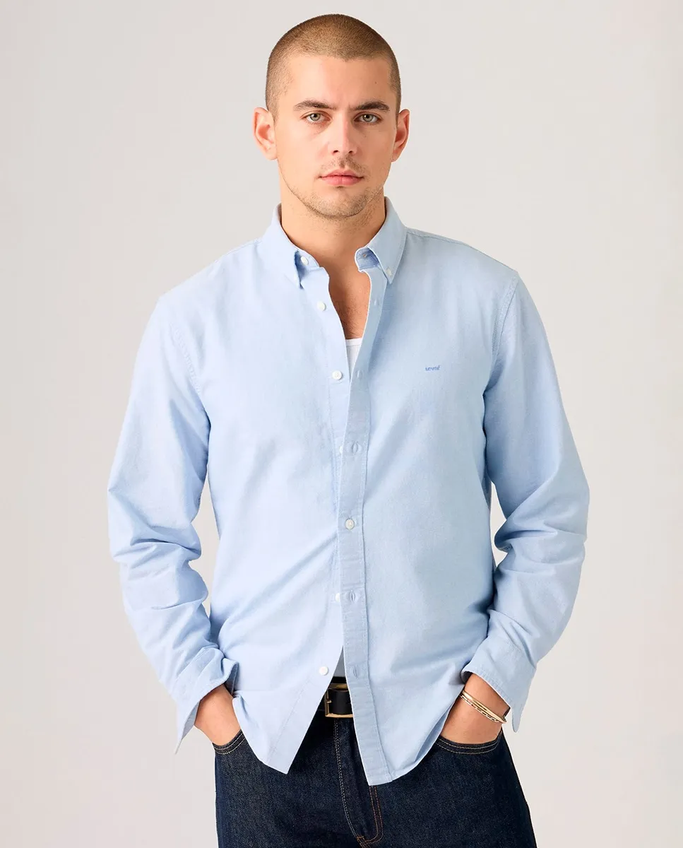 Рубашка с длинным рукавом для мужчин Levi's, светло-голубой — фото 4