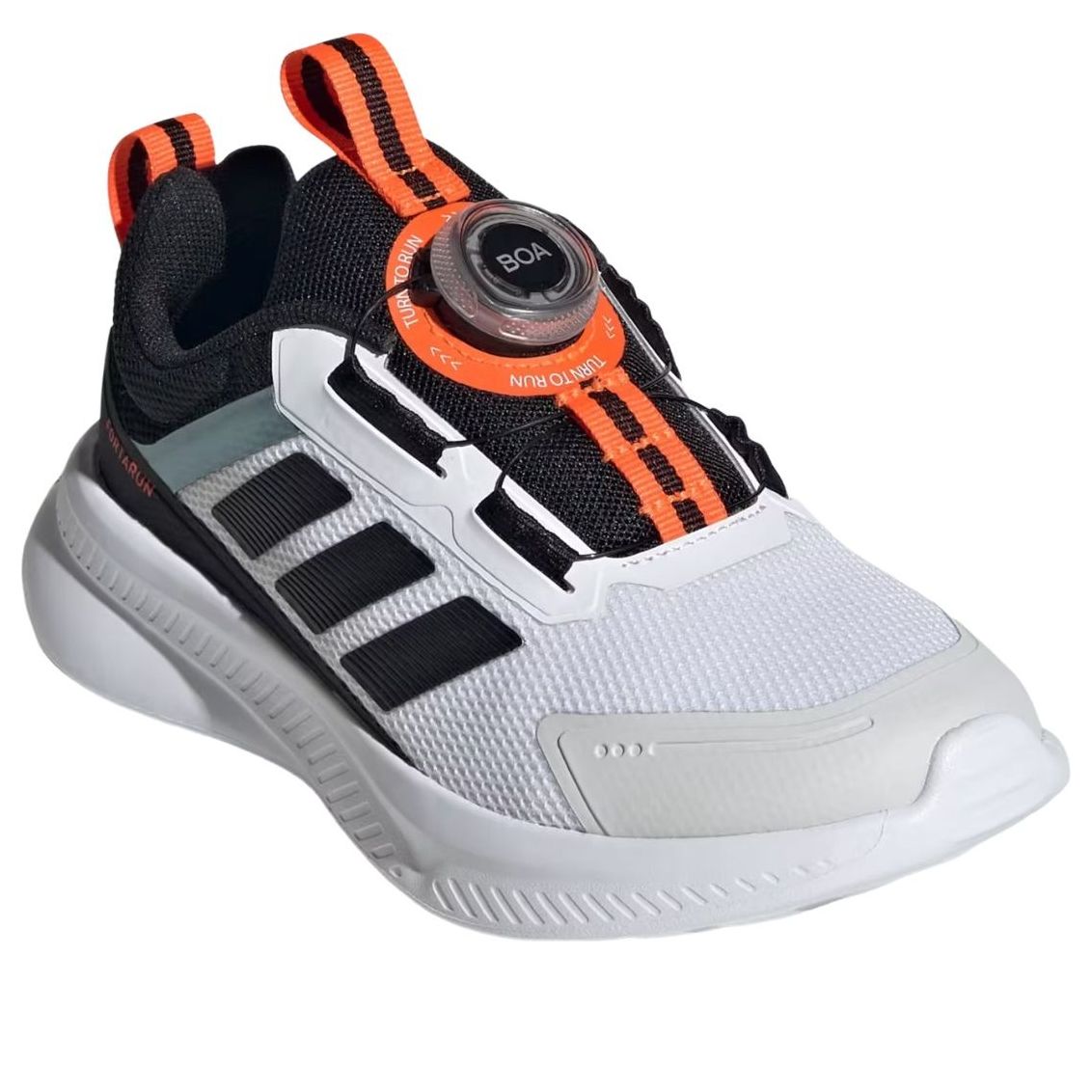 (PS) Adidas Fortarun 4.0 'White Black Impact Orange' — фото 4