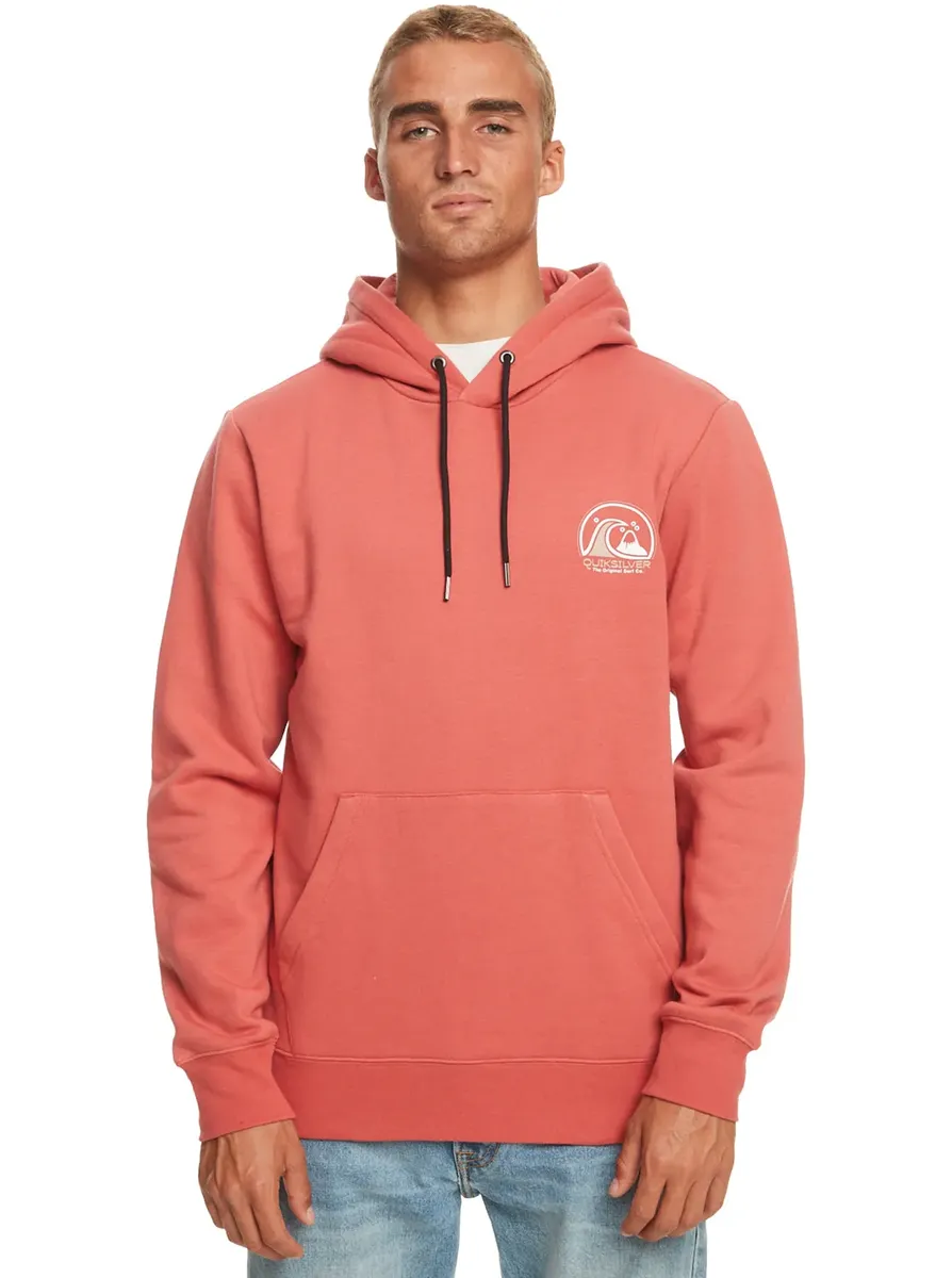 

Толстовка Quiksilver с капюшоном "Чистый круг", красный