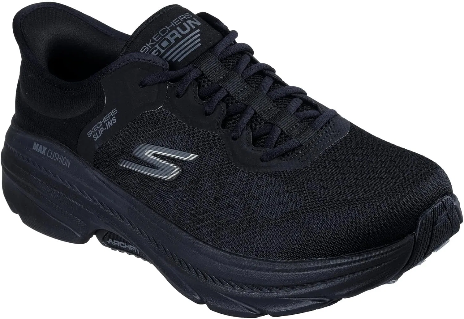 Кроссовки Skechers Men's Max Cushioning Arch Fit 2.0 Antilles, Black Textile Synthetic