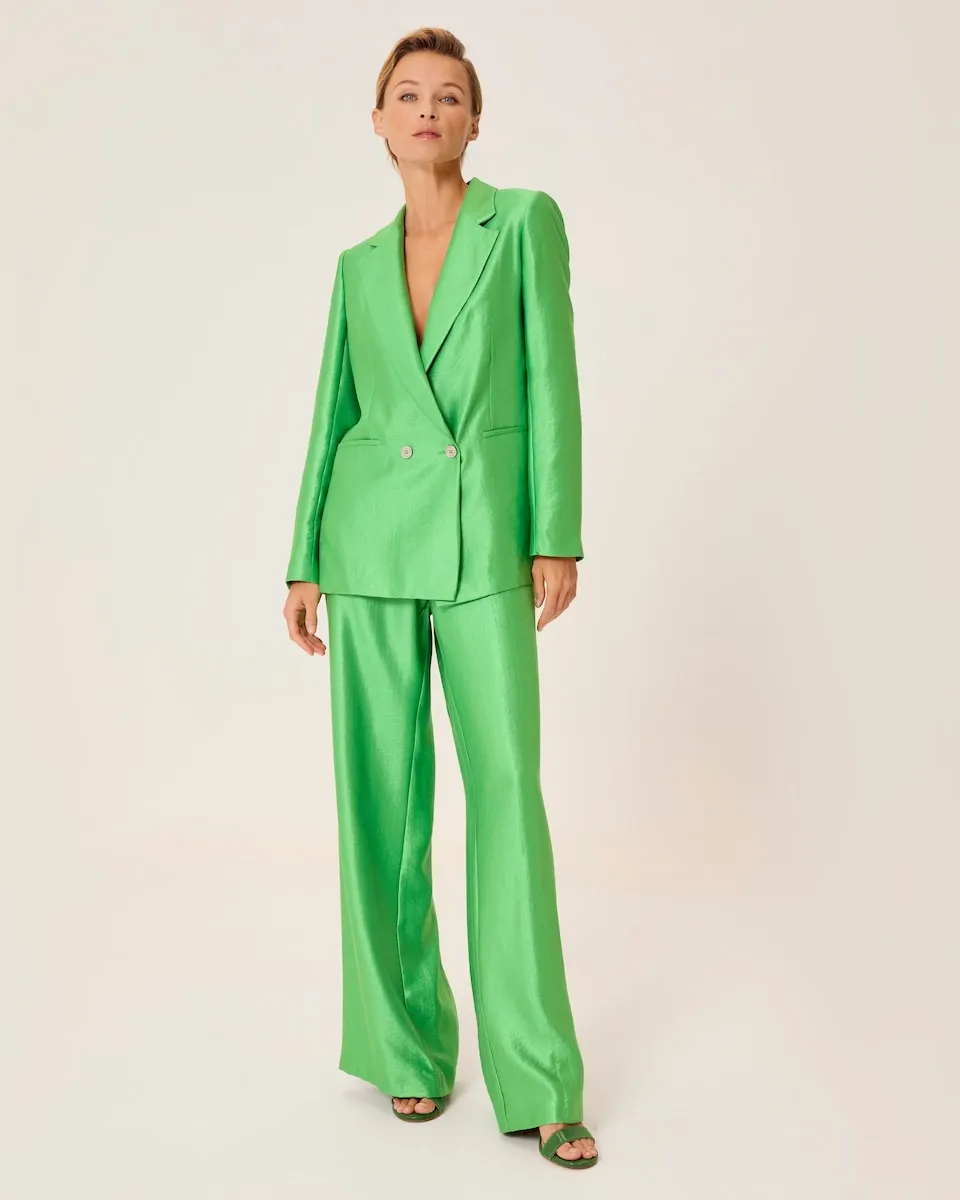 

Женский блейзер Версаль с пиджачным воротником и перекрестной застежкой Dolores Promesas, зеленый