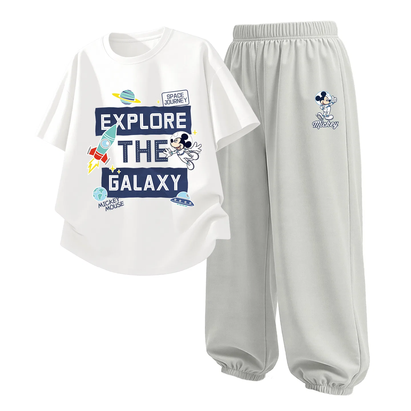 Детский спортивный костюм Casual Sportswear 2 Piece Set Disney, Di Space White+Di Astronaut K Glacier Gray