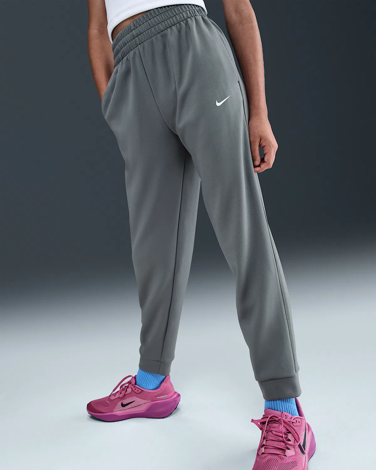 Детские трикотажные штаны Nike Multi, Smoke Grey/Black/White — фото 3