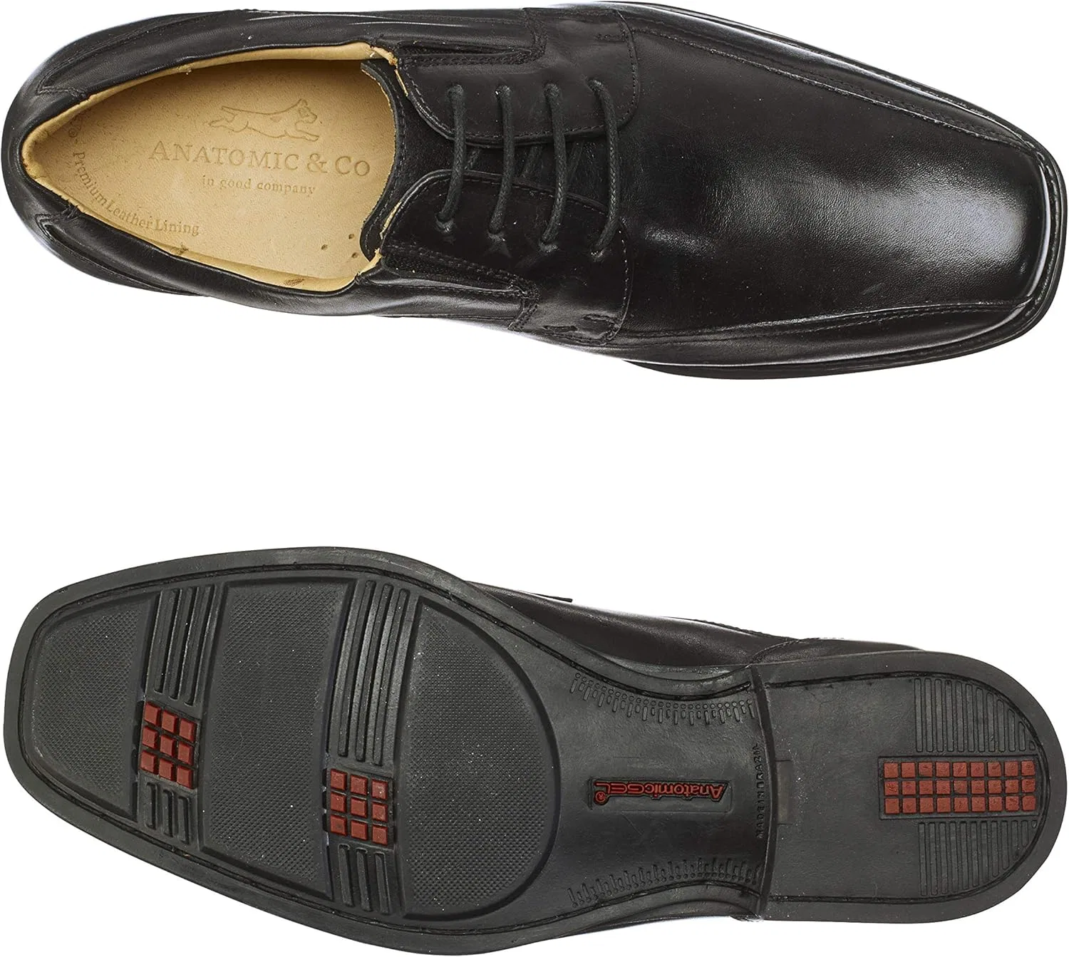 Мужские анатомические туфли Formoso со съемной стелькой Anatomic & Co, Black — фото 2