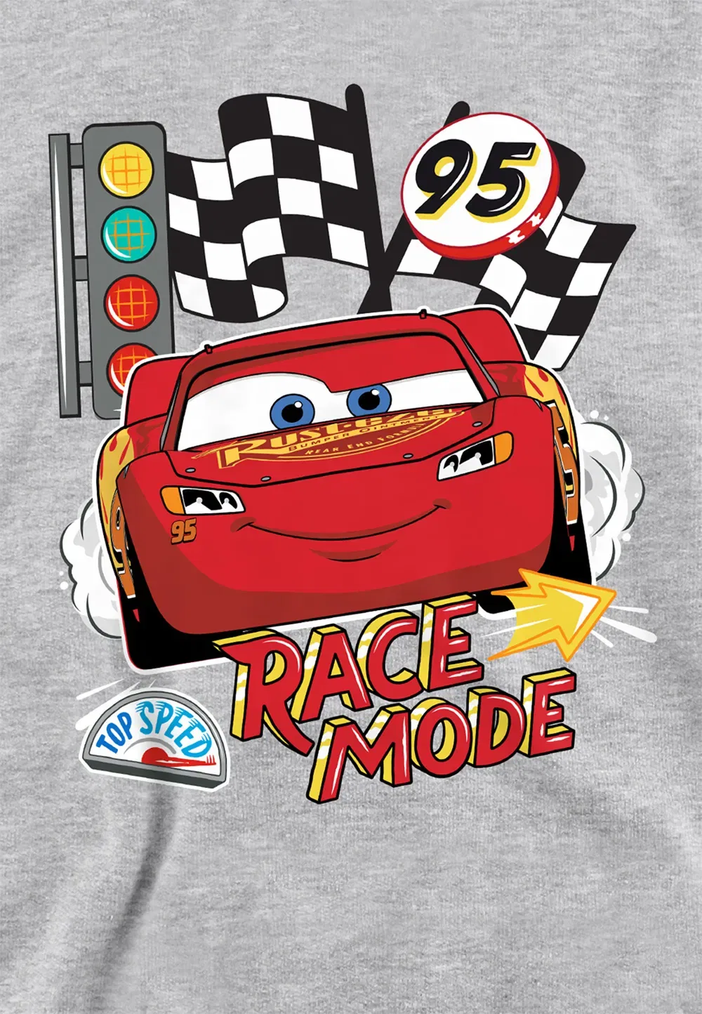 Детская худи Race Mode 95 Disney, серый — фото 2