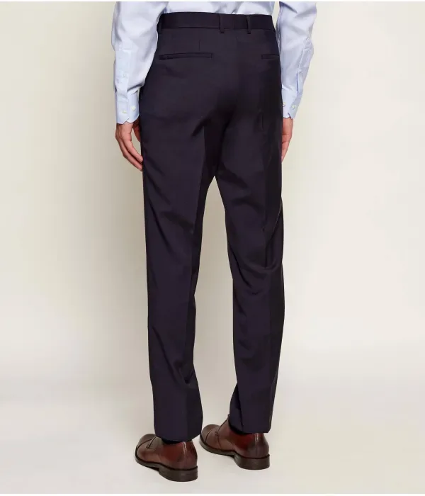 Шерстяные брюки H-Genius-MM-251 slim fit Boss, темно-синий — фото 4