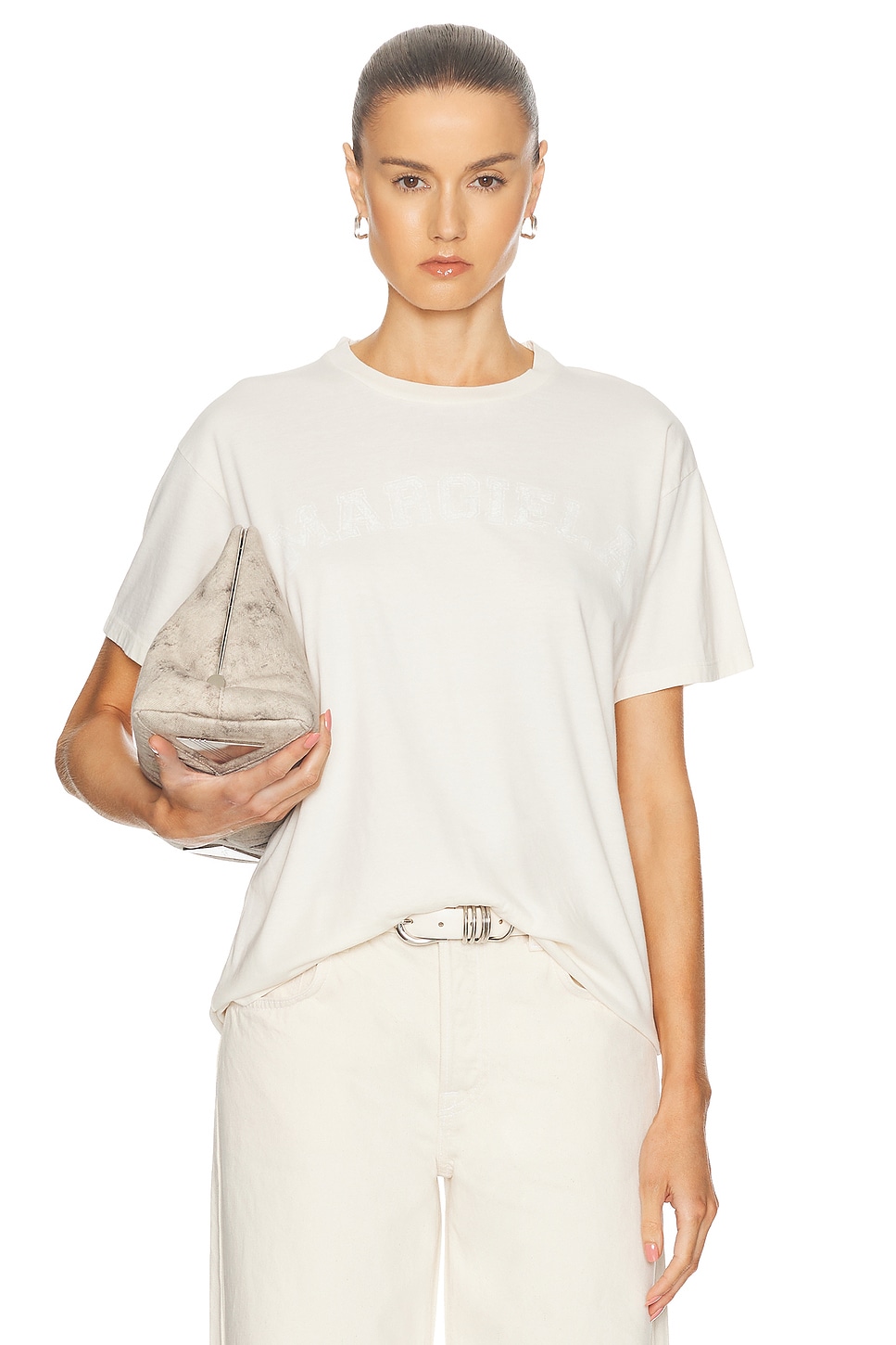 

Футболка Maison Margiela, кремовый