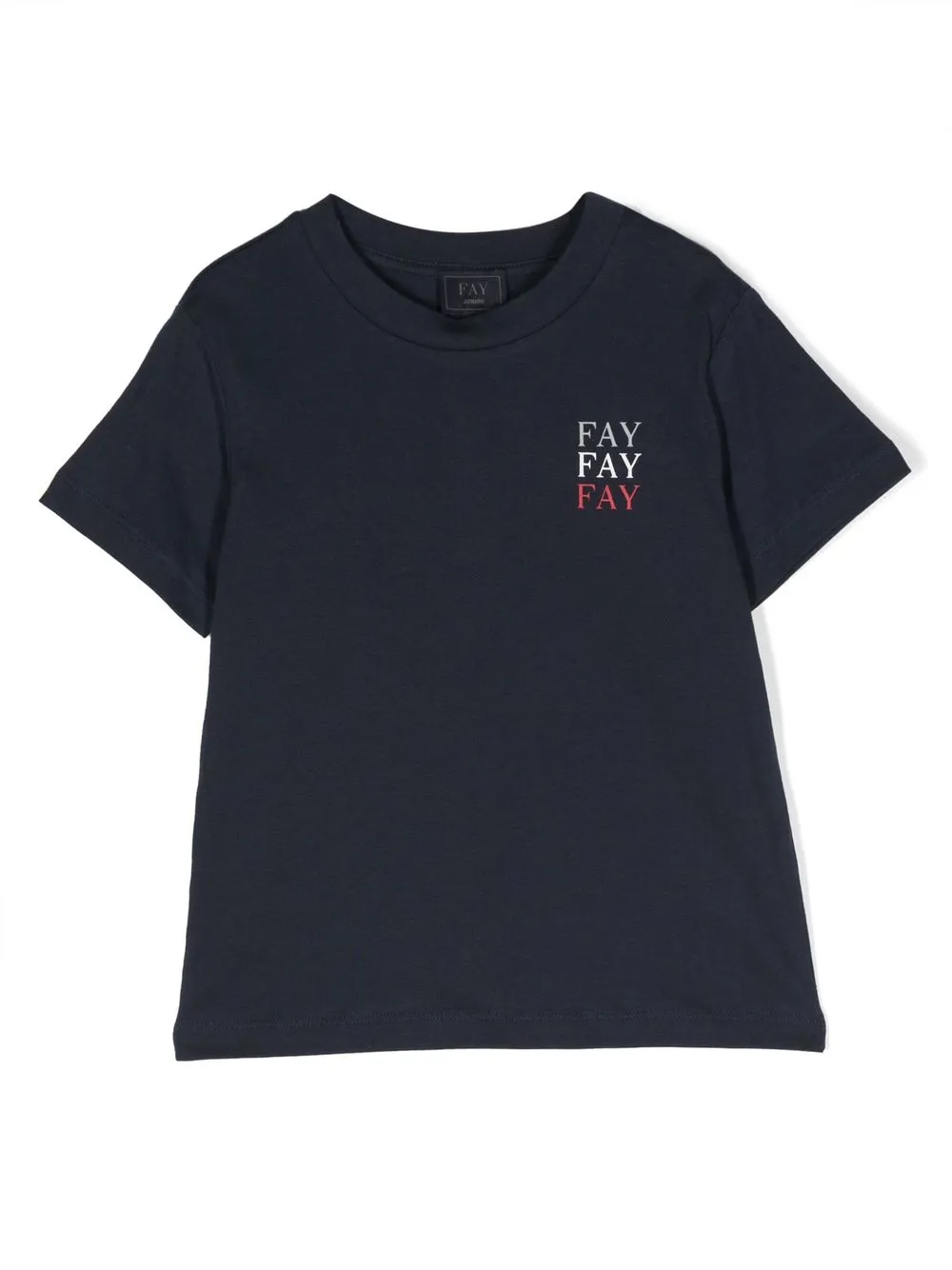 

Футболка с логотипом Fay Kids, синий