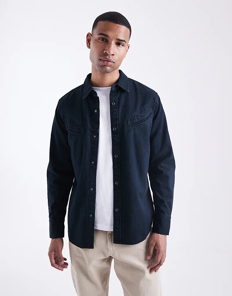 

Джинсовая рубашка Levi's в стиле вестерн, цвет: черный