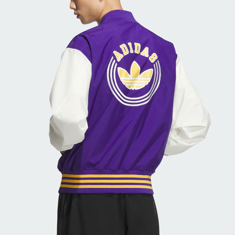 Бомбер Adidas Originals RIFTA, хаки/фиолетовый — фото 3