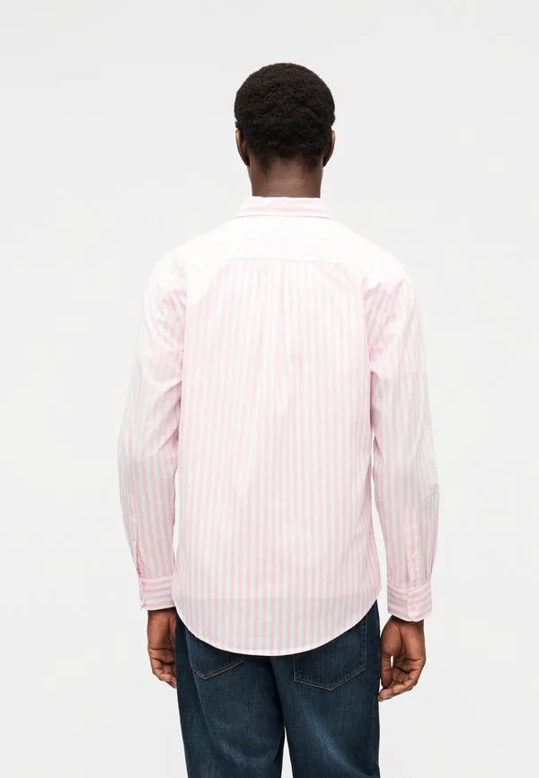 Рубашка из поплина в полоску, стандартного кроя, модель th flex. Tommy Hilfiger, Classic Pink/Stripe — фото 3