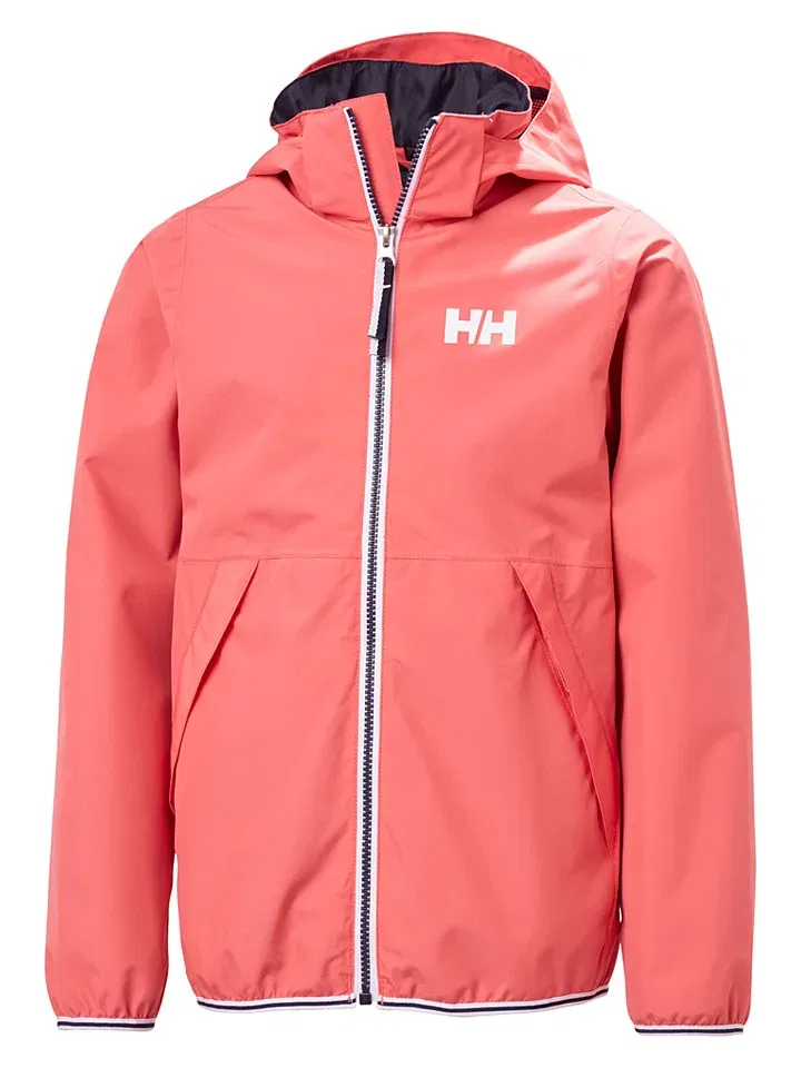 Детская дождевая куртка, водонепроницаемая, Helly Hansen, лососевый