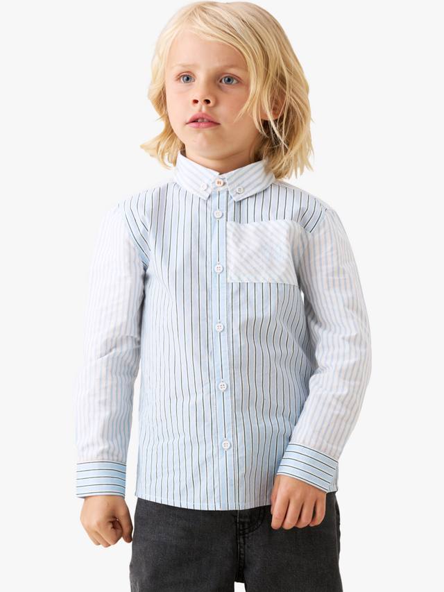 

Детская хлопковая рубашка cut & sew Angel & Rocket, Blue