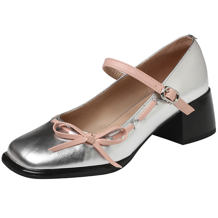 

Туфли Мэри Джейн женские низкие Rongcheng Shoe King, цвет Milk White