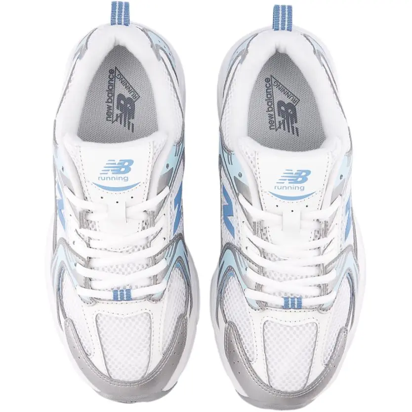 Кроссовки для бега NB 530 для детей начальной школы New Balance, синий/белый/серебряный — фото 4