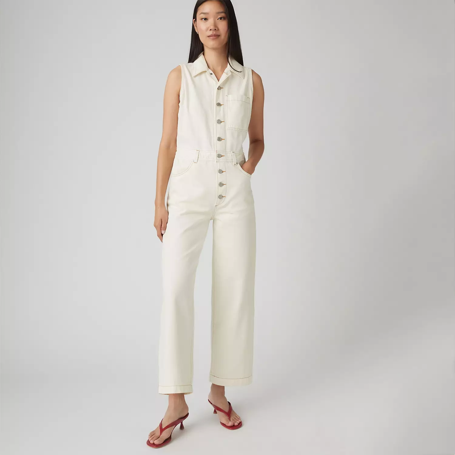 

Легкий комбинезон без рукавов Levi's, цвет Serenity Tomorrow - White