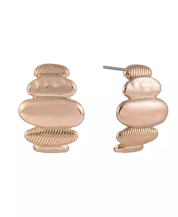 

Полированные и текстурированные серьги-подвески золотистого оттенка Laundry By Shelli Segal, gold