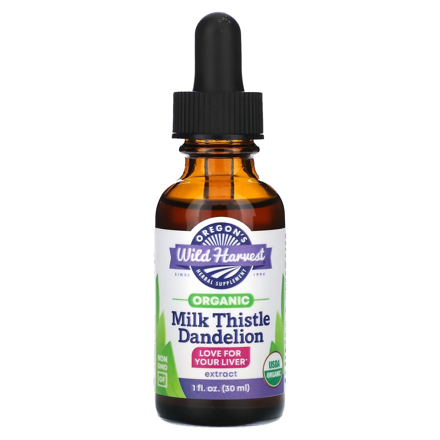 

Экстракт Oregon's Wild Harvest Organic Milk Thistle Dandelion Extract, 30 мл