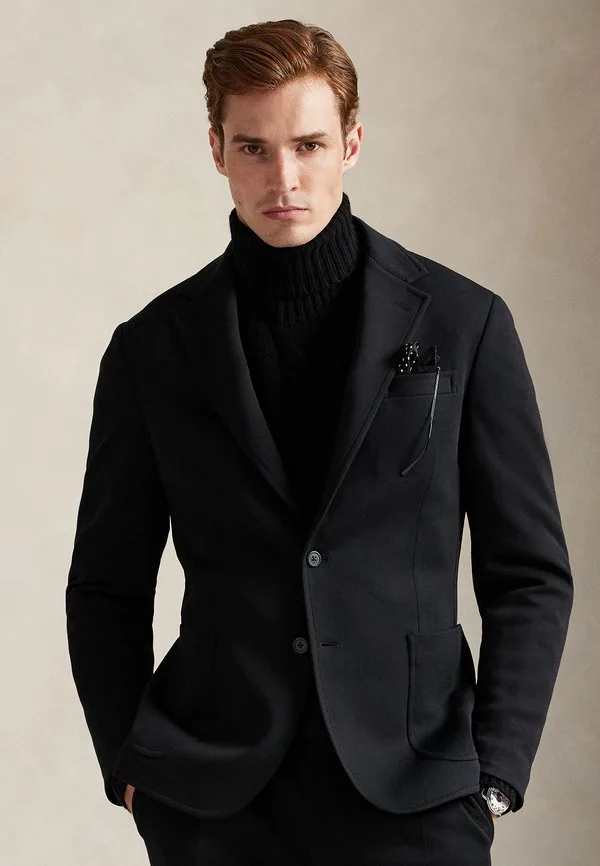 Пиджак polo из мягкой современной двойной вязки Polo Ralph Lauren, Black