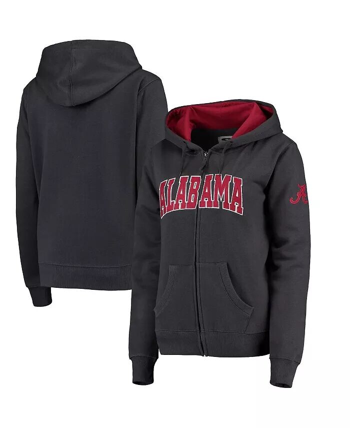 

Женская худи Stadium Athletic Alabama Crimson Tide с арочным именем и молнией во всю длину Colosseum, белый