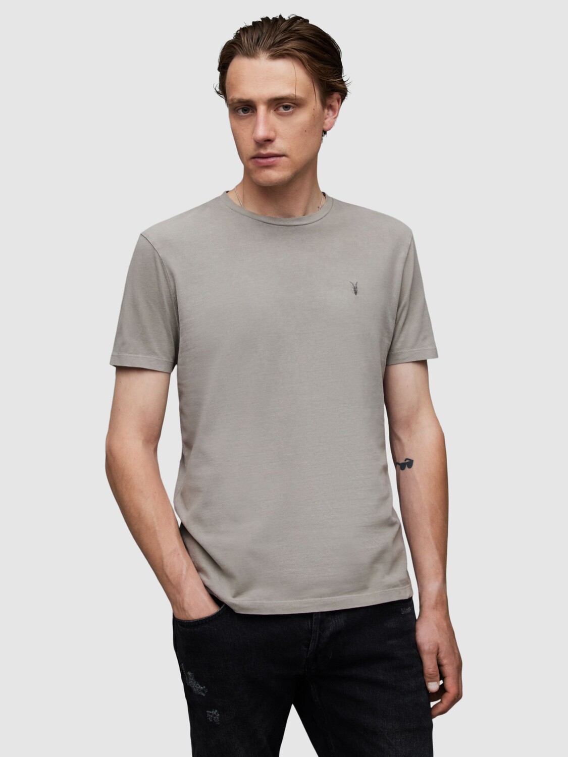 

Футболка с короткими рукавами AllSaints Ossage, темно-серо-коричневый