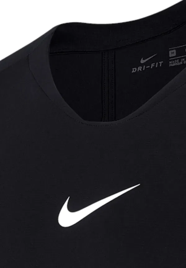 Футболка с длинным рукавом Nike Performance, черно-белая — фото 4