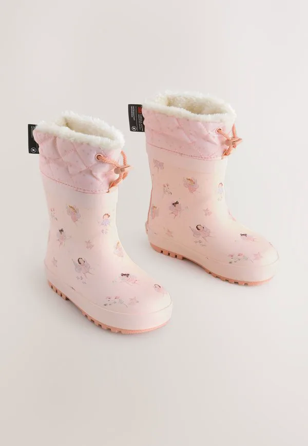 Резиновые сапоги с манжетой стандартного кроя Next, Fairy Pink — фото 4