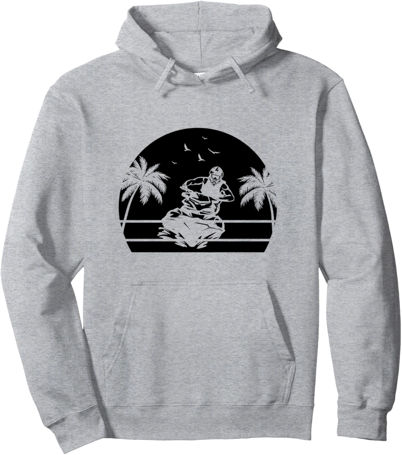 

Гидроцикл, любитель гидроциклов, гонки на гидроциклах, худи Water Sports Jetski Racing Jetski Driver, серый