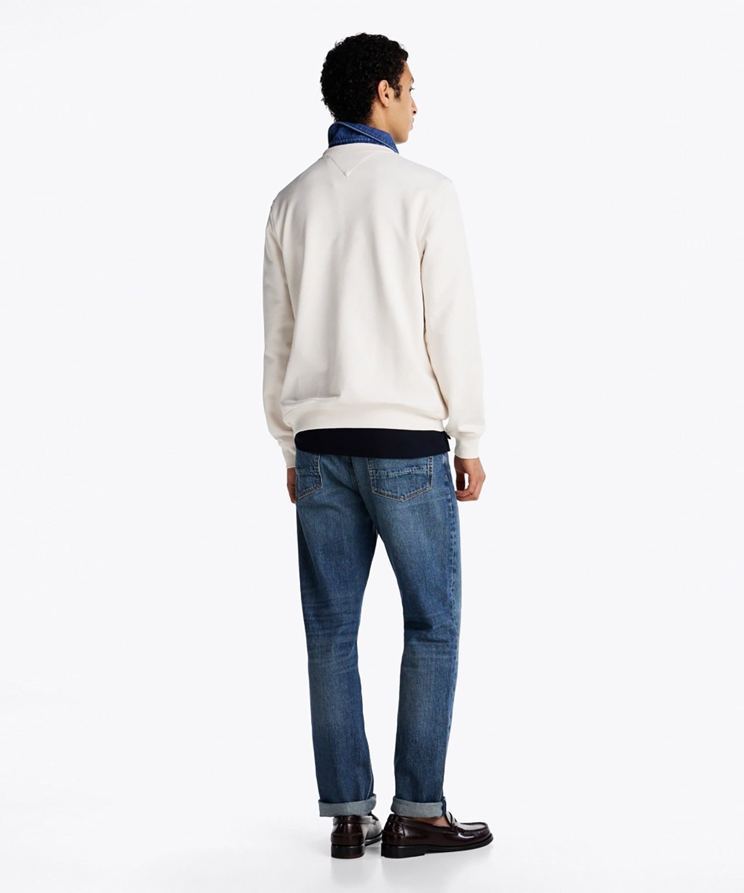 Толстовка с круглым вырезом и флагом Hilfiger TOMMY HILFIGER, Navy DW5 — фото 2