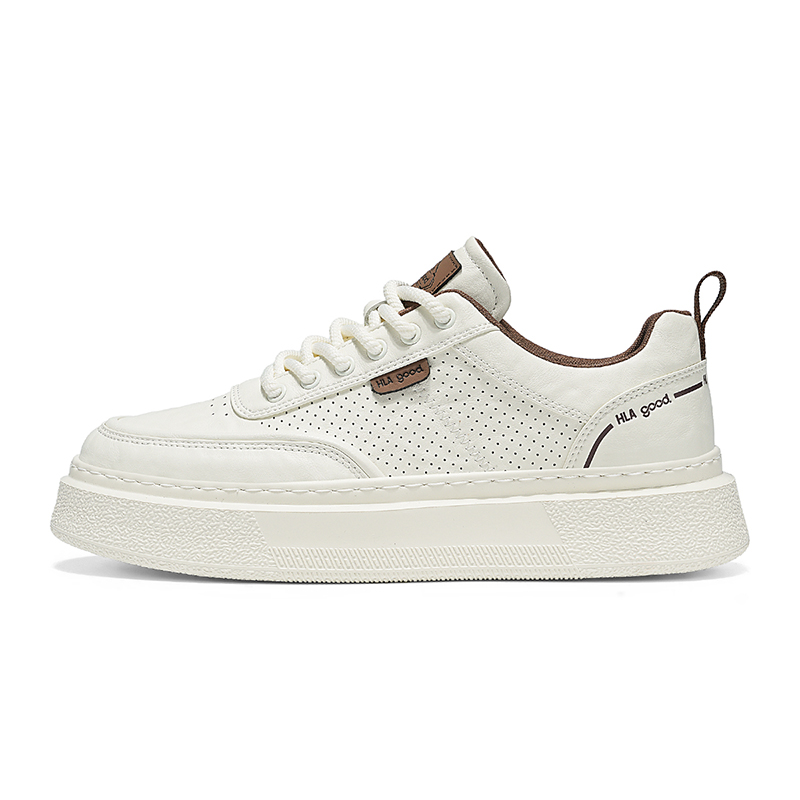 

HLA Мужские скейтерские кеды низкие бежевые, цвет Beige