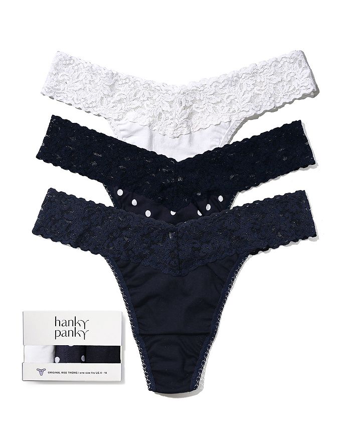 

Трусы-стринги SupimaCotton с классической посадкой, набор из 3 штук Hanky Panky, коричневый