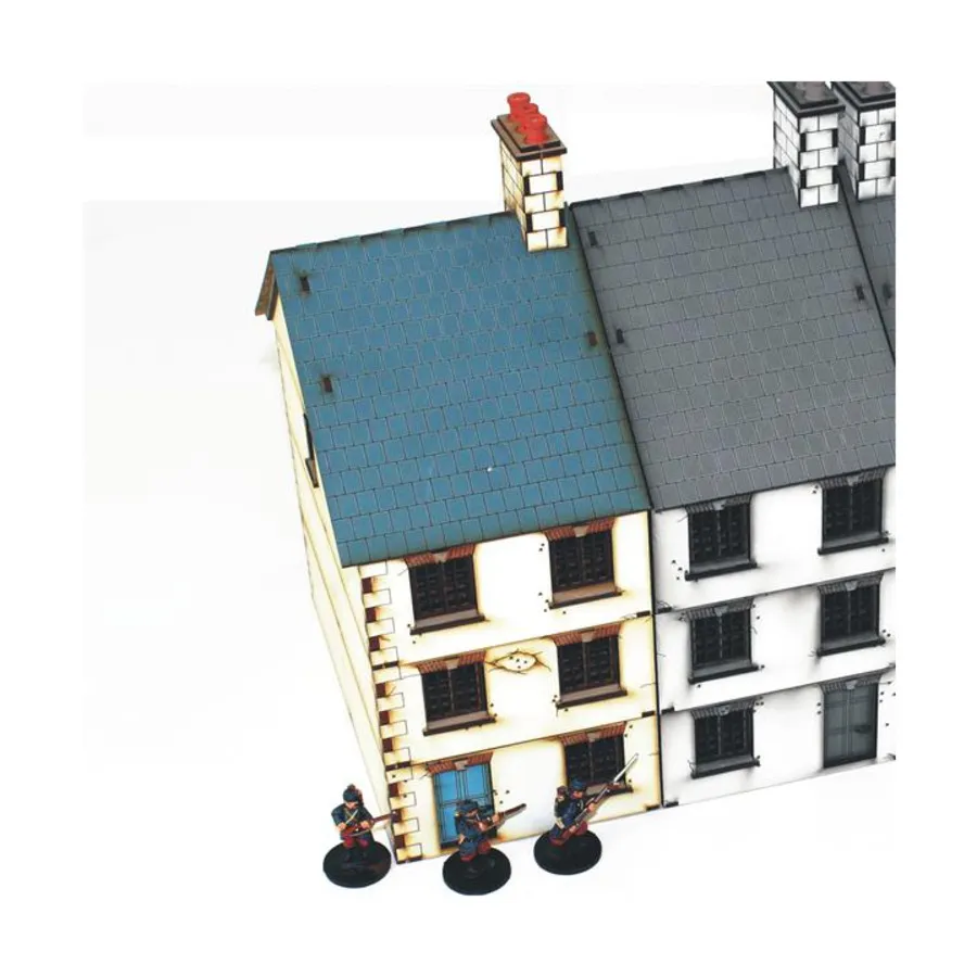 

Трехэтажный дом с террасой (предварительно окрашенный), World at War - Buildings & Terrain (28mm)
