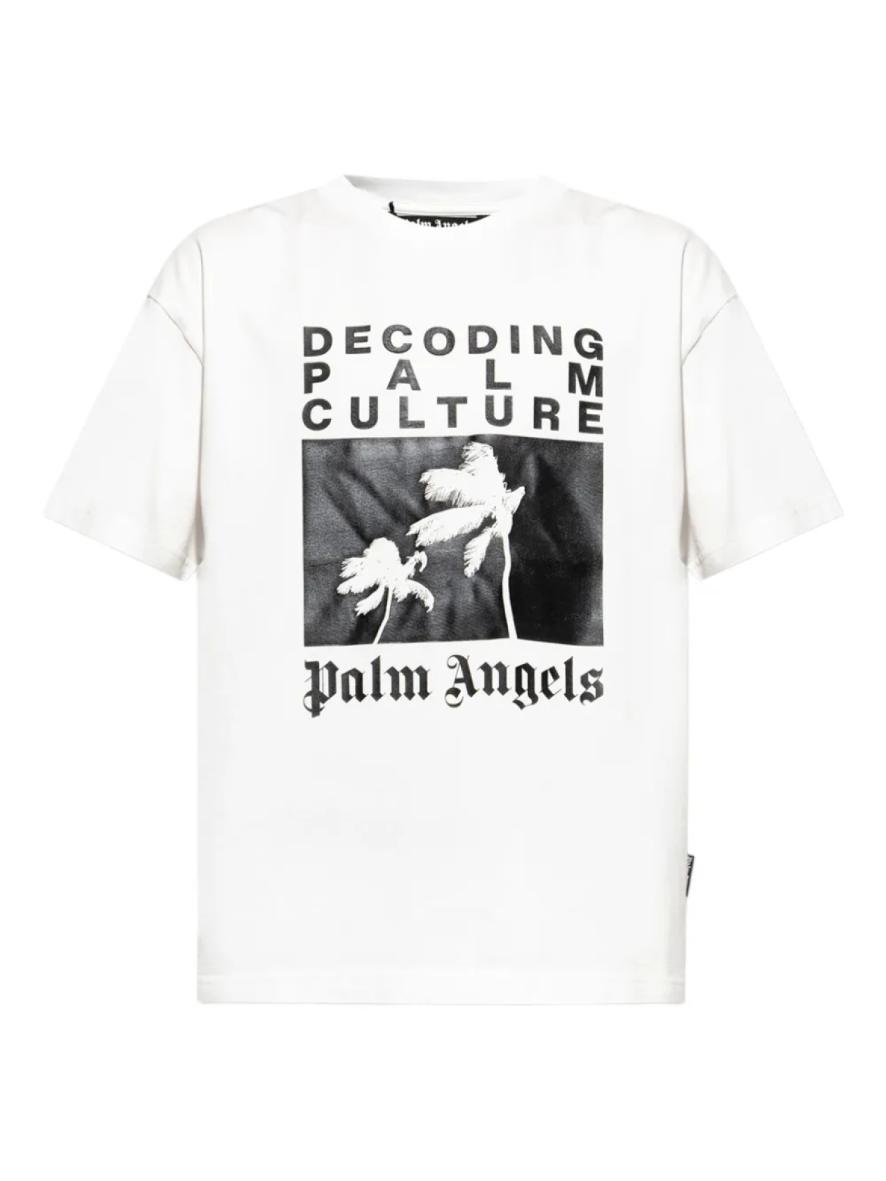 

Футболка с принтом пальмы Palm Angels, белый