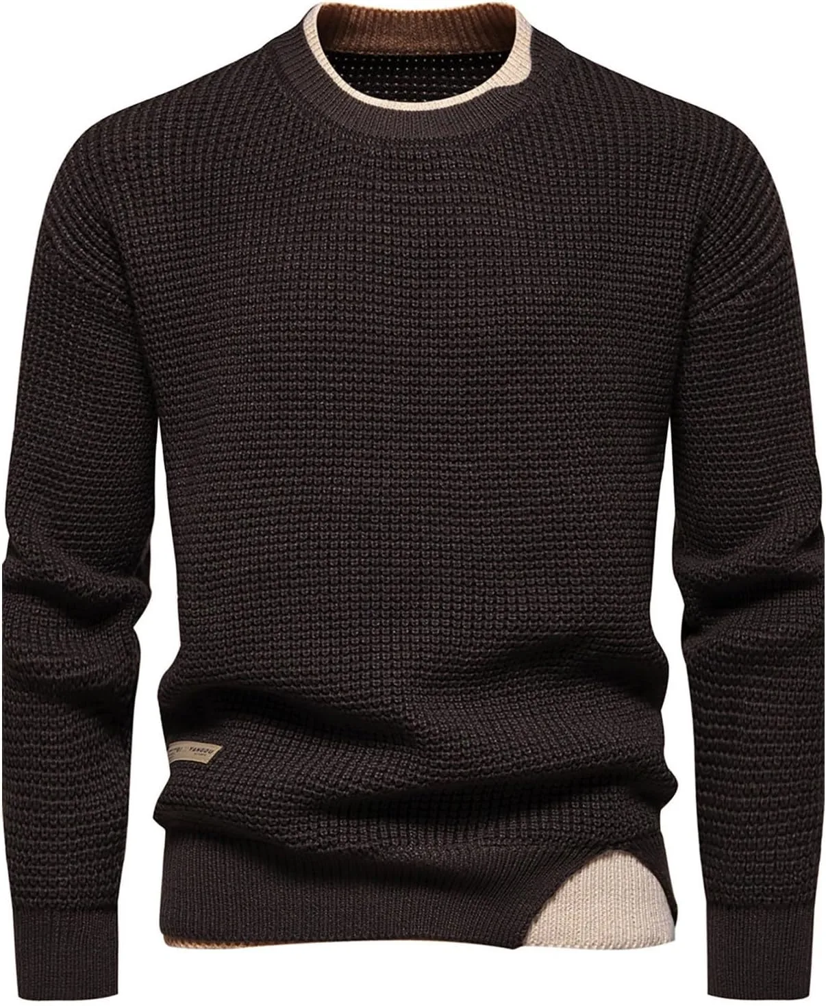 

Мужской свитер с круглым вырезом Slim Fit