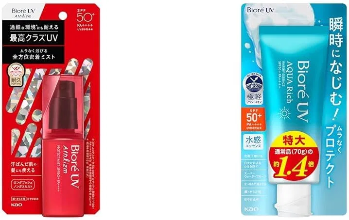 Набор солнцезащитных средств Biore: спрей и эссенция SPF50