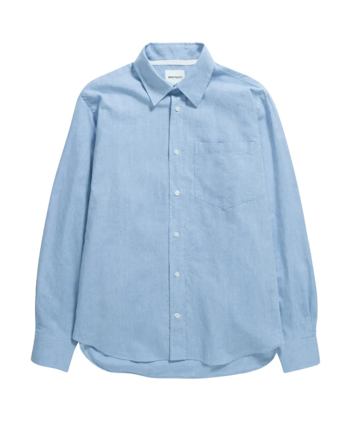 

Рубашка из шамбре Norse Projects, синий